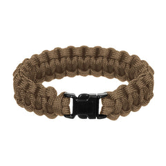 WARAGOD Corna paracord zapestnica s plastičnim sponko, coyote