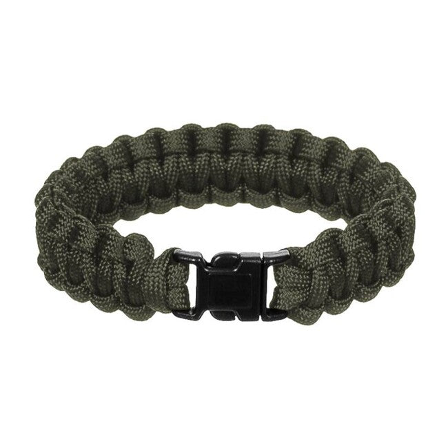 WARAGOD Corna Βραχιόλι Paracord με Πλαστικό Κλιπ, Πράσινο