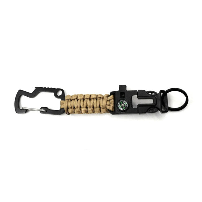 WARAGOD Laito Πολυλειτουργικό Κλειδί Paracord 8 σε 1 Survival, Coyote