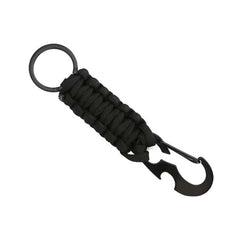 WARAGOD Sanya paracord survival večnamenska ključavnica 4 v 1 večnamenska, črna