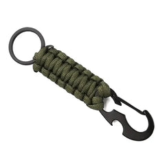 WARAGOD Sanya paracord survival večnamenska ključavnica 4 v 1 večnamenska, zelena