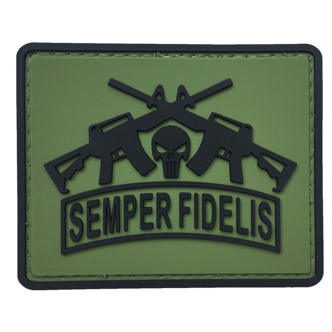 WARAGOD Semper Fidelis PVC Σήμα, Πράσινο