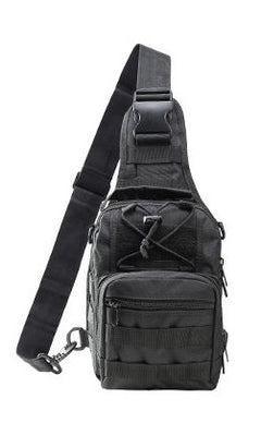 WARAGOD Soldat assault crossbody torba, črna