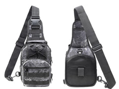 WARAGOD Soldat assault crossbody torba, snake grey črna