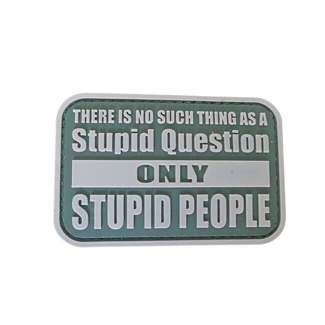 WARAGOD Stupid Questions PVC κέντημα
