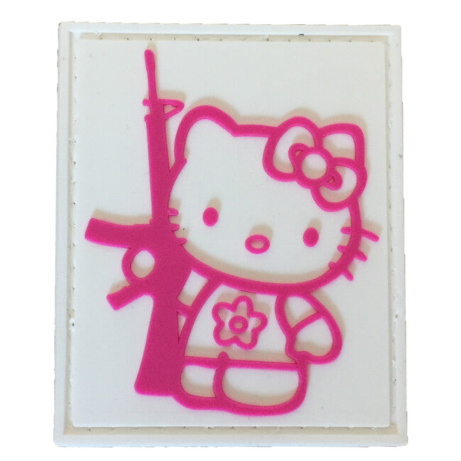 WARAGOD Tactical Kitty with gun PVC σήμα