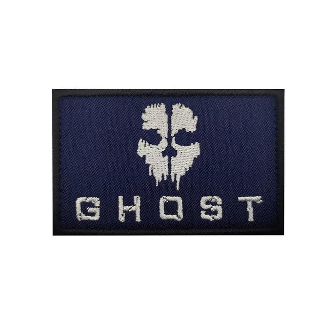 WARAGOD Call of Duty ghost mask κεντημένο σήμα, μαύρο