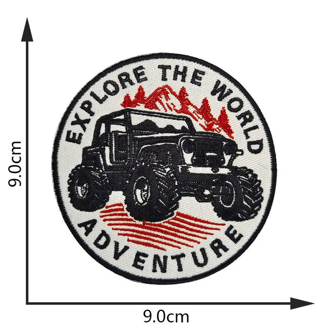WARAGOD Explore The World Adventure κεντημένο μπάλωμα