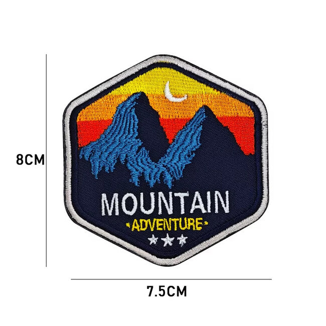 WARAGOD Mountain Camping κεντημένη σήμανση 01