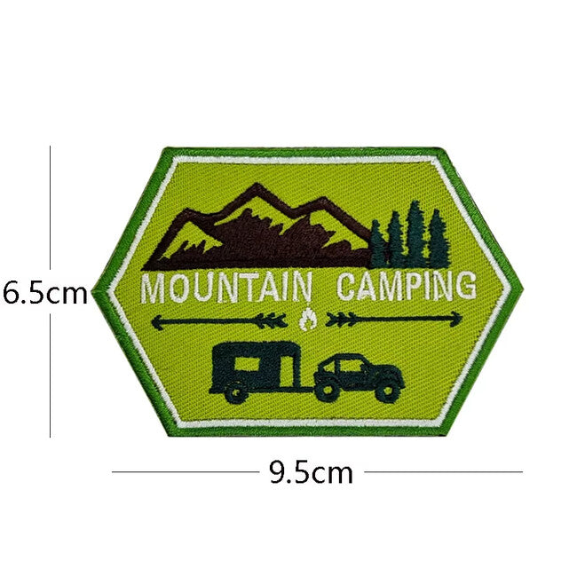 WARAGOD Mountain Camping κεντημένο σήμα 07