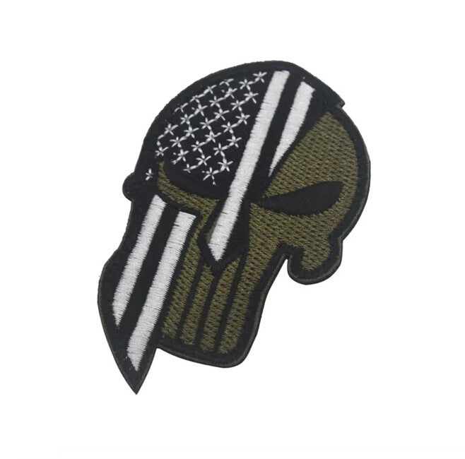 WARAGOD Punisher Κεντημένο Μπαλωματάκι, USA Μαύρο