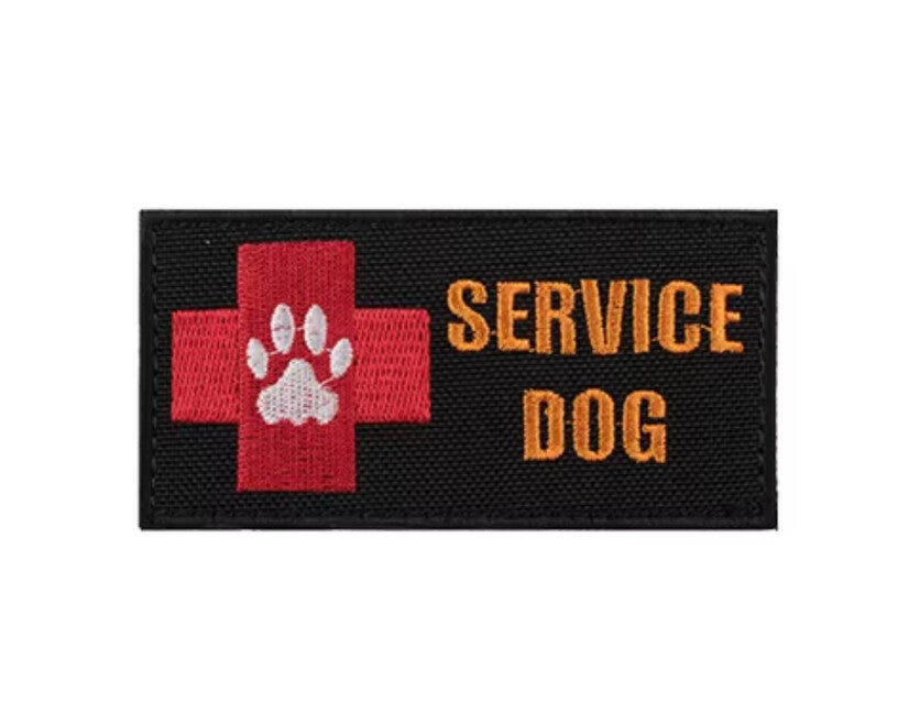 WARAGOD Service Dog Rescue Team κεντητό σήμα, μαύρο