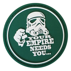 WARAGOD Your empire needs you PVC našitek, zelena