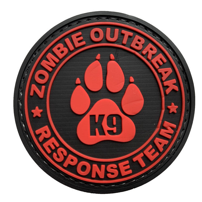 WARAGOD Zombie Outbreak κόκκινη PVC μπάλωμα
