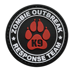 WARAGOD Zombie Outbreak PVC κέντημα, μαύρο κόκκινο
