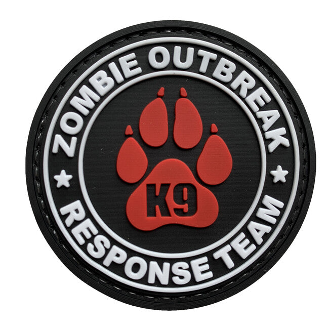 WARAGOD Zombie Outbreak PVC κέντημα, μαύρο κόκκινο