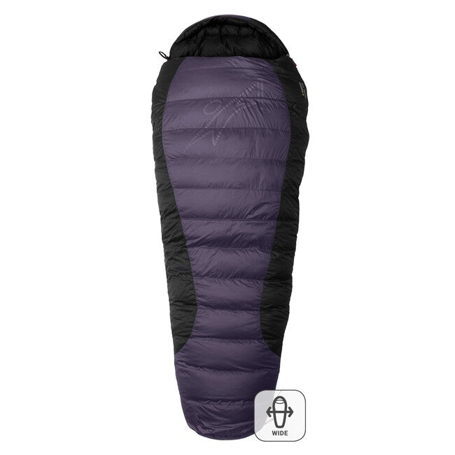 Warmpeace VIKING 900 Υπνόσακος 180 cm WIDE R, iron/grey/black