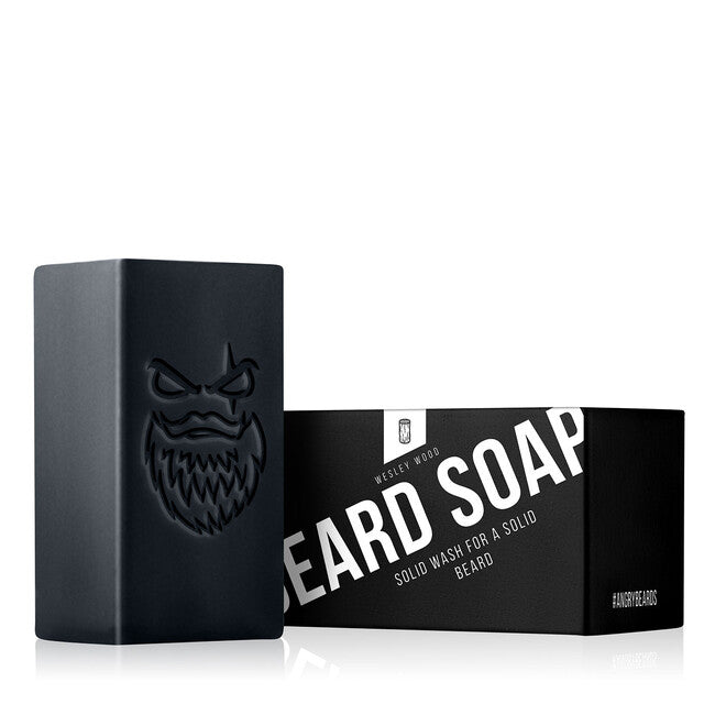Angry Beards Wesley Wood σαπούνι για γένια 50 g, μαύρο