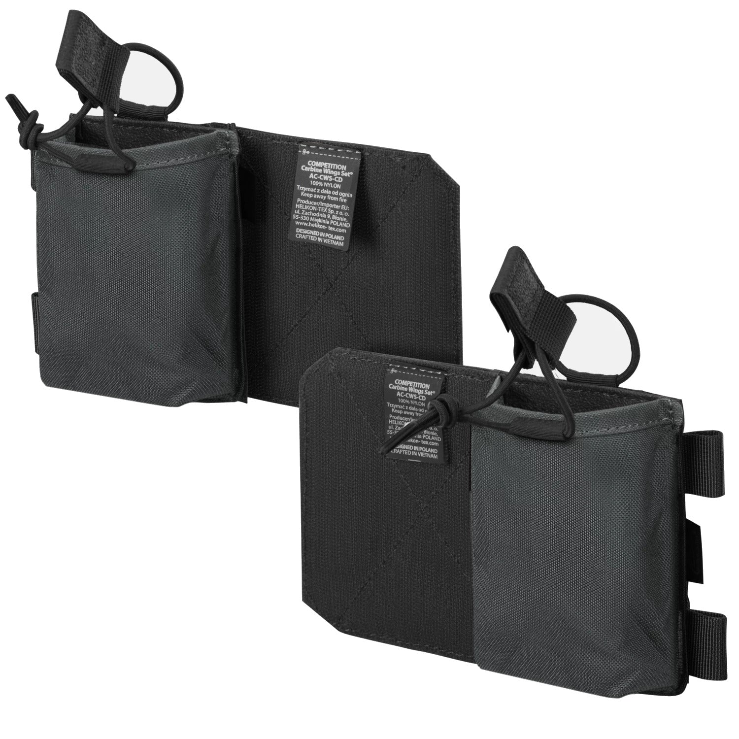 Helikon-Tex "COMPETITION" set bočných prídavných sumiek, Shadow Grey / Black
