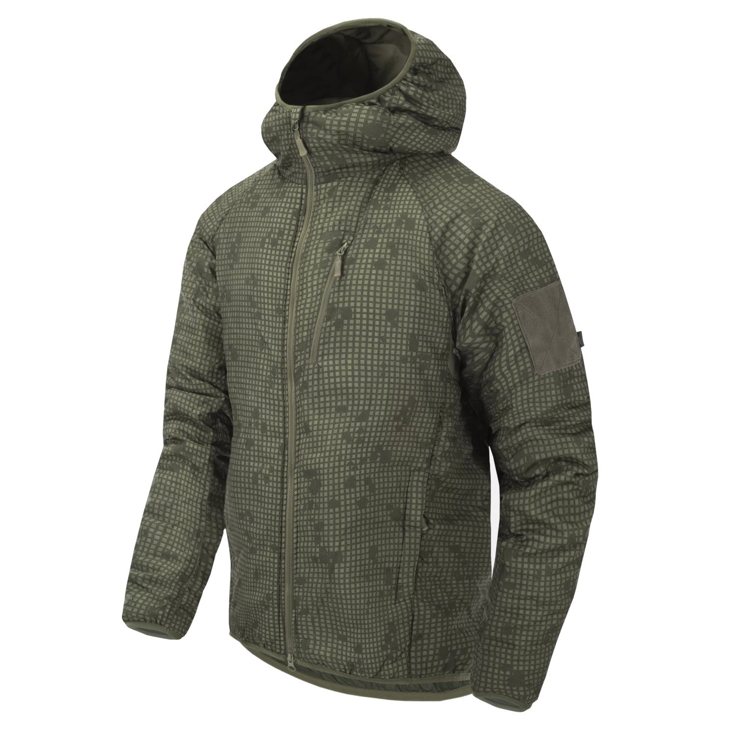 Helikon-Tex WOLFHOUND bunda s kapucňou Climashield Apex, Desert Night Camo
