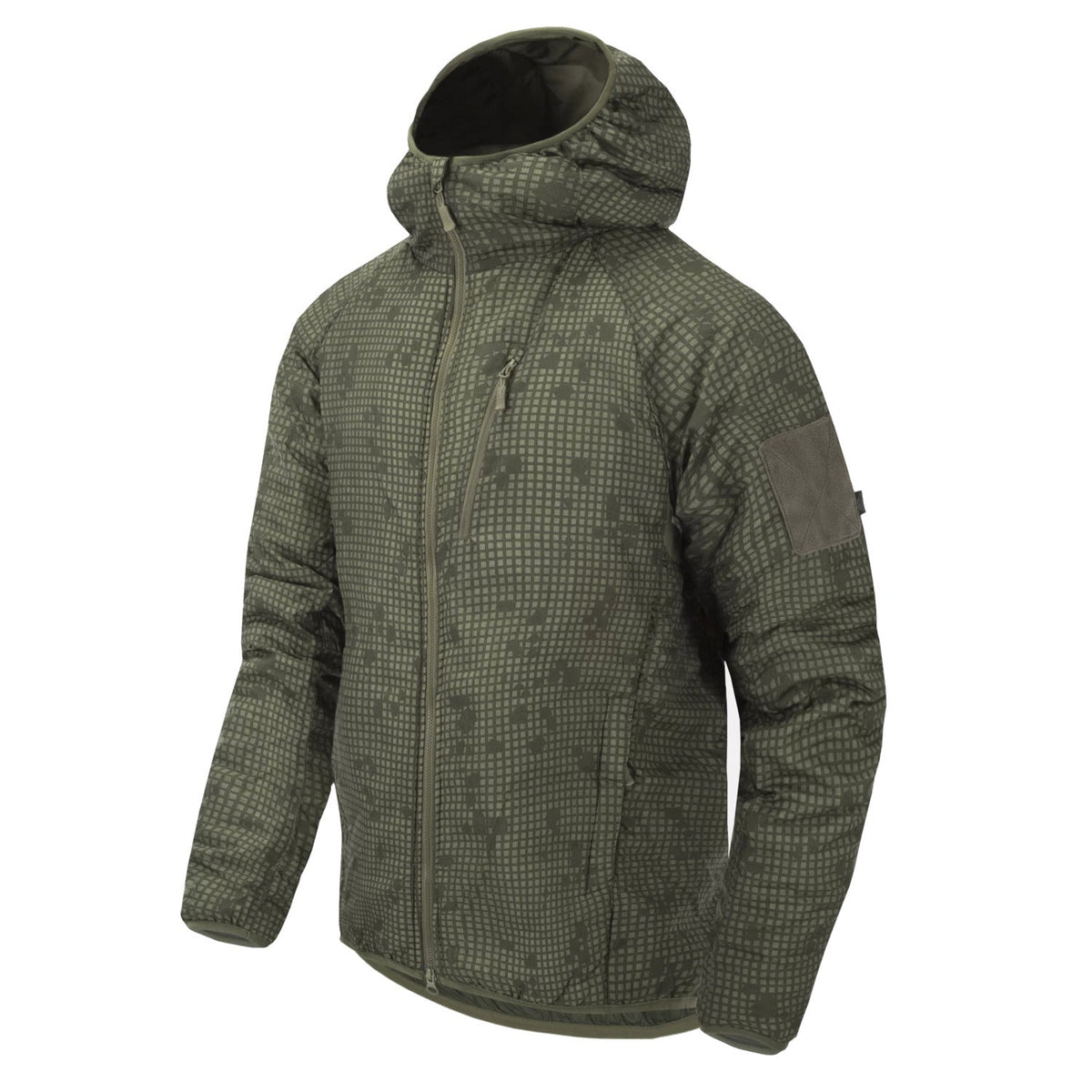 Helikon-Tex WOLFHOUND bunda s kapucňou Climashield Apex, Desert Night Camo
