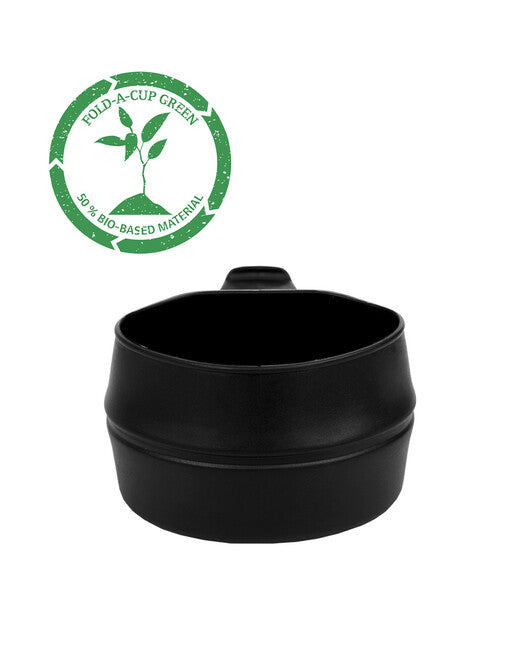wildo FOLD-A-CUP® Αναδιπλούμενο Ποτήρι ECO, Μαύρο, 200 ml