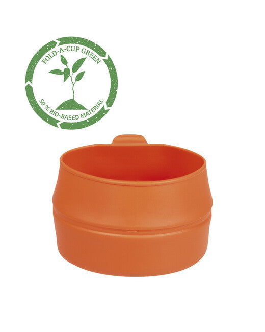 Wildo FOLD-A-CUP® ECO Αναδιπλούμενο Ποτήρι, Πορτοκαλί, 200 ml