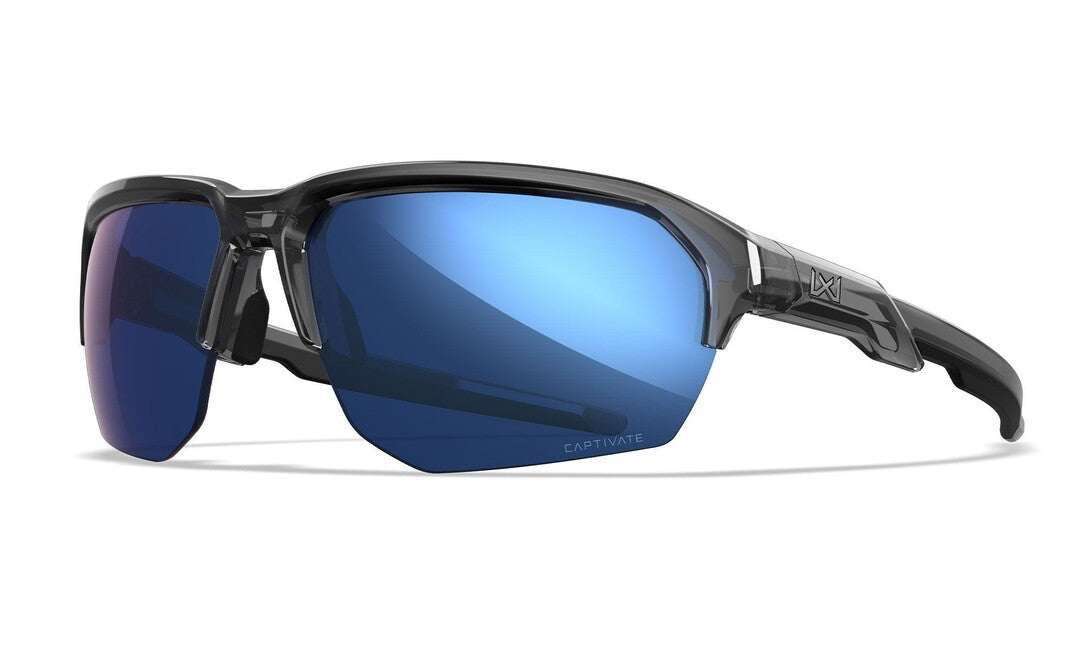 Wiley X Jakl Γυαλιά Ηλίου Captivate Polarized Blue Mirror/Gloss Crystal Grey