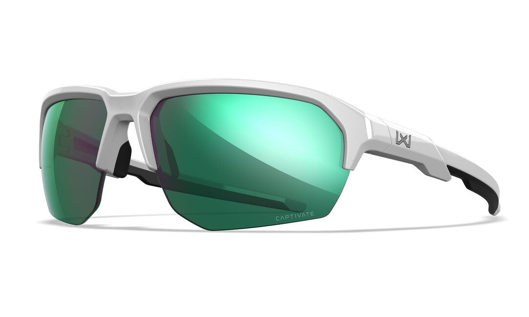 Wiley X Jakl Γυαλιά Ηλίου Captivate Polarized Green Mirror/ Polished White