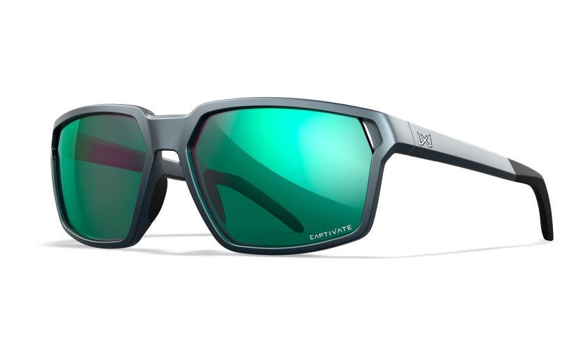 Wiley X Sierra Γυαλιά Ηλίου Captivate Polarized, ματ γραφίτης, πράσινο κάτοπτρο