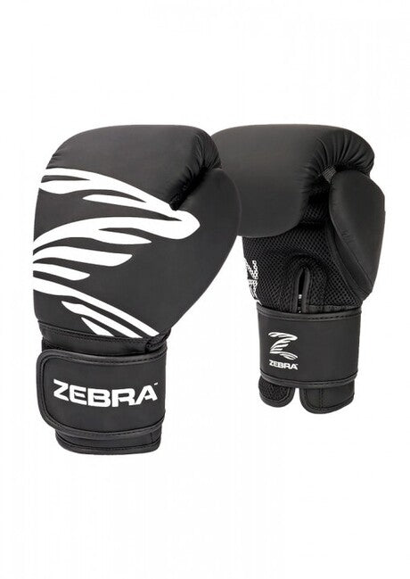 Zebra kids' fitness gloves, black