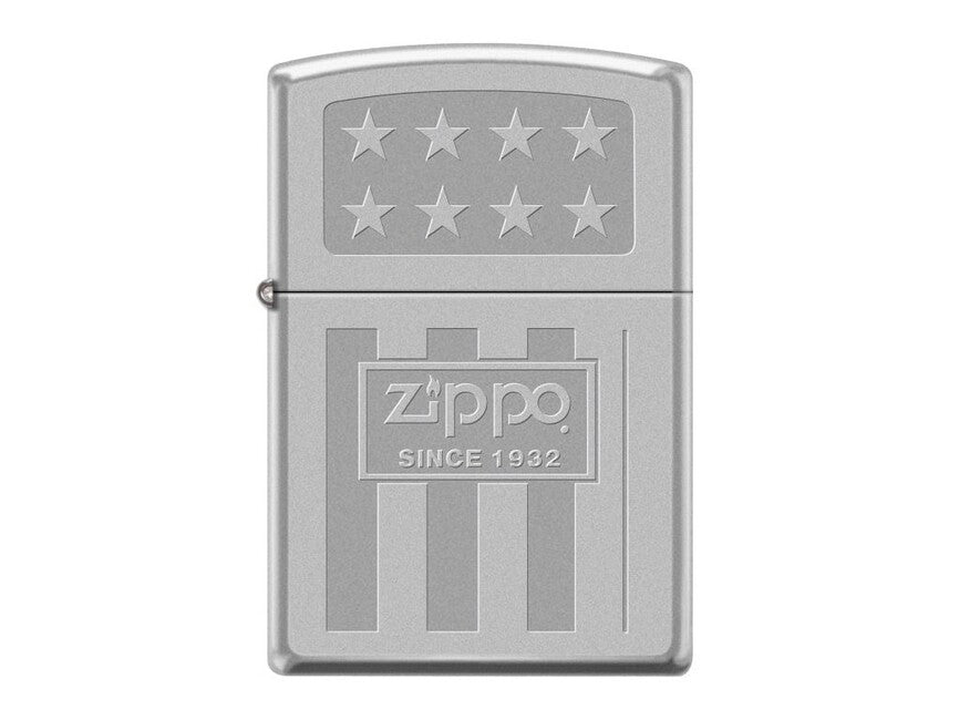 Zippo Since 1932 Stars Αναπτήρας Βενζίνης, Satin Chrome
