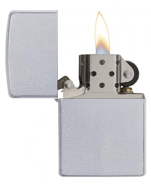 Zippo Αναπτήρας Βενζίνης Satin Chrome